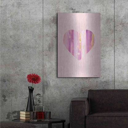 Luxe Metal Art 'Happy Heart II' by Seven Trees Design, Metal Wall Art,24x36