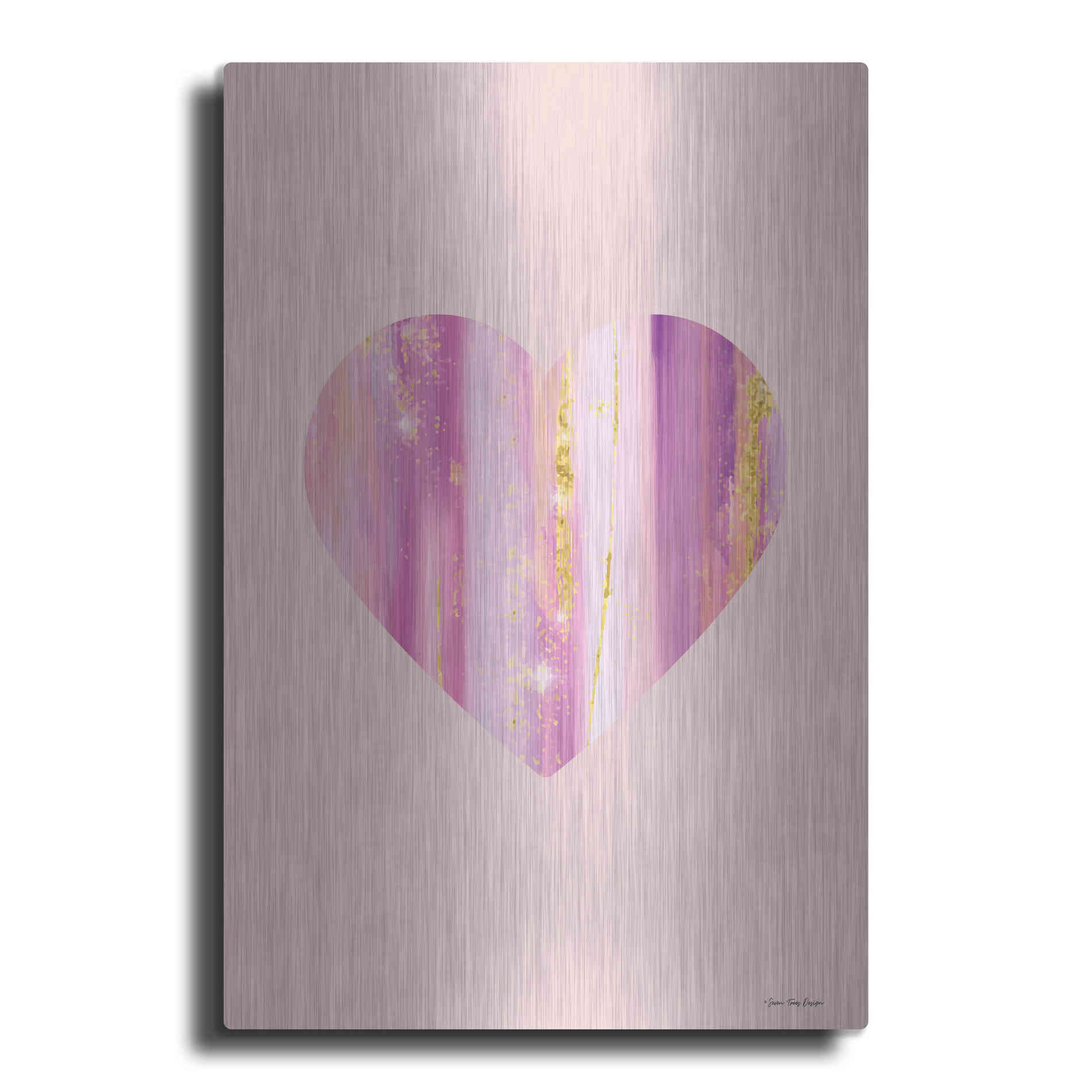 Luxe Metal Art 'Happy Heart II' by Seven Trees Design, Metal Wall Art