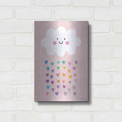 Luxe Metal Art 'Happy Cloud' by Seven Trees Design, Metal Wall Art,12x16