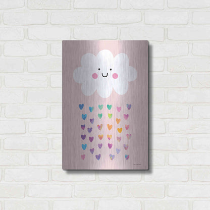 Luxe Metal Art 'Happy Cloud' by Seven Trees Design, Metal Wall Art,16x24