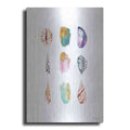 Luxe Metal Art 'Sea and Brush Strokes I' by Seven Trees Design, Metal Wall Art