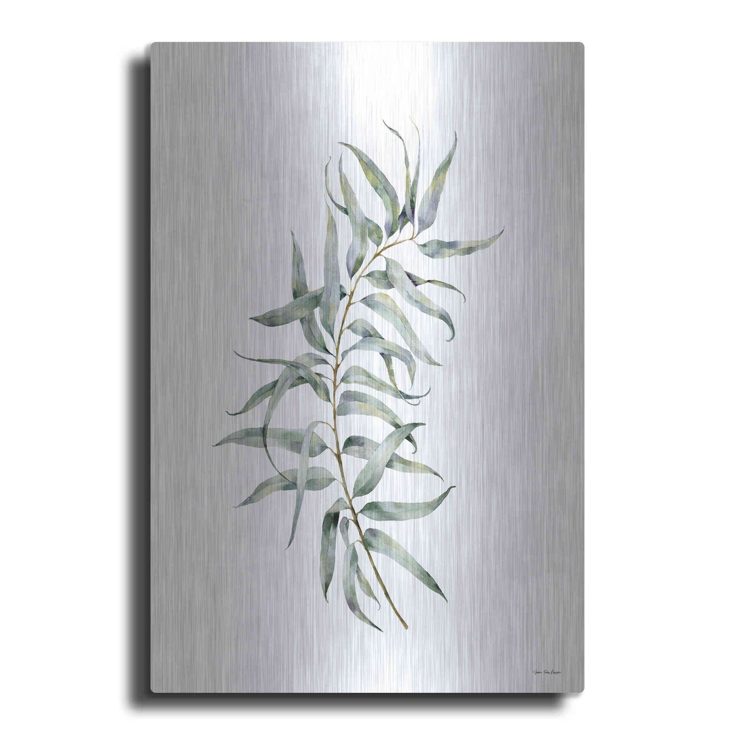 Luxe Metal Art 'Eucalyptus I' by Seven Trees Design, Metal Wall Art