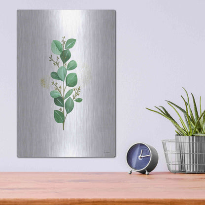 Luxe Metal Art 'Eucalyptus II' by Seven Trees Design, Metal Wall Art,12x16