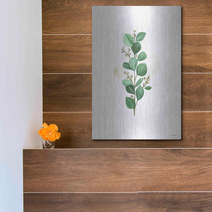 Luxe Metal Art 'Eucalyptus II' by Seven Trees Design, Metal Wall Art,12x16