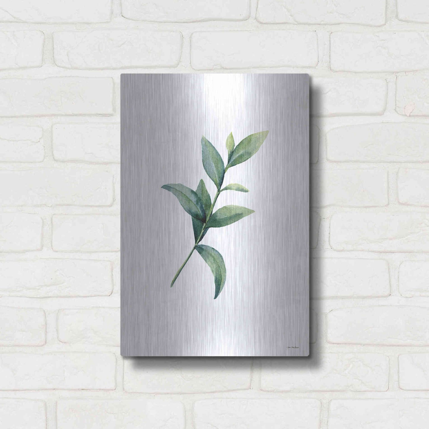 Luxe Metal Art 'Eucalyptus III' by Seven Trees Design, Metal Wall Art,12x16