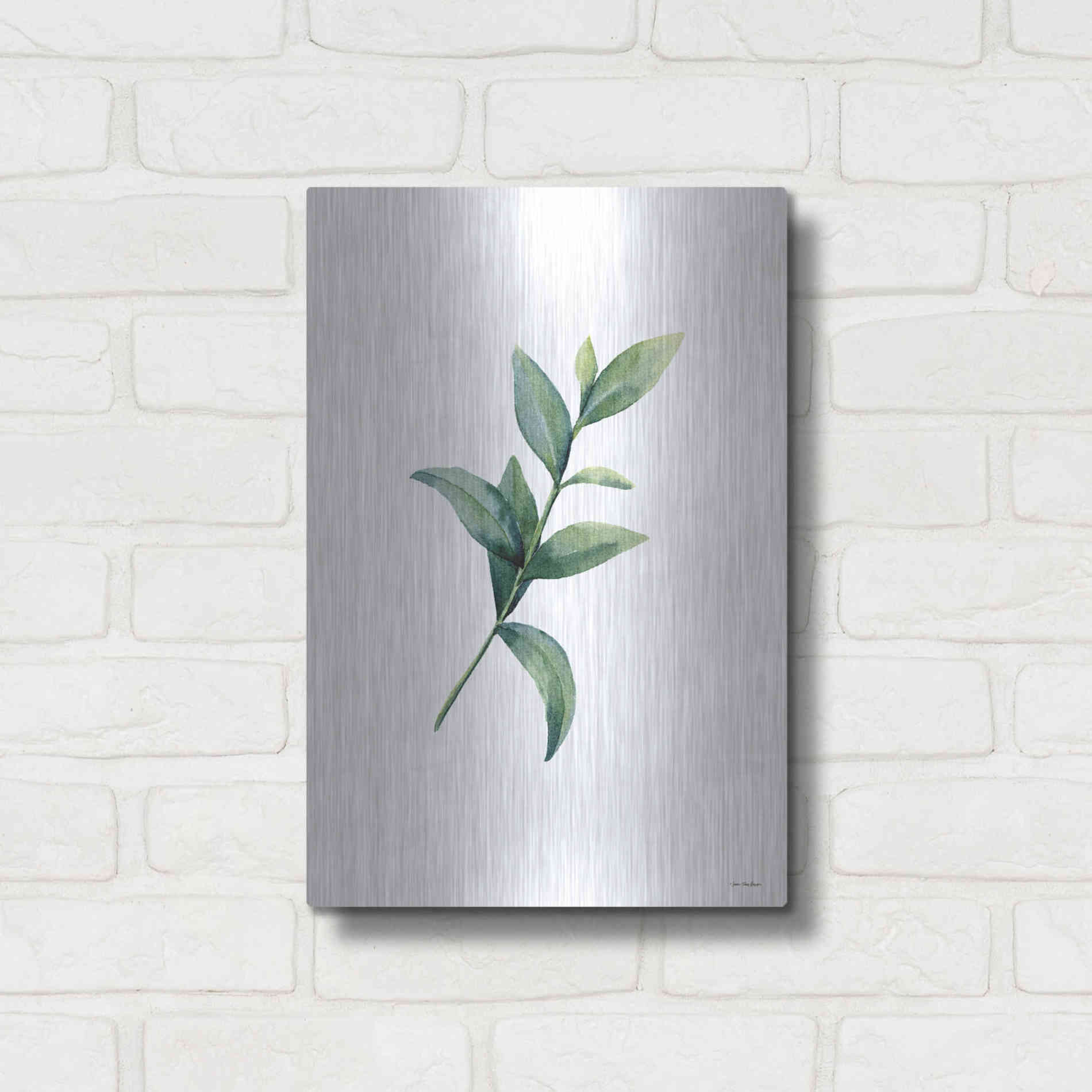 Luxe Metal Art 'Eucalyptus III' by Seven Trees Design, Metal Wall Art,12x16