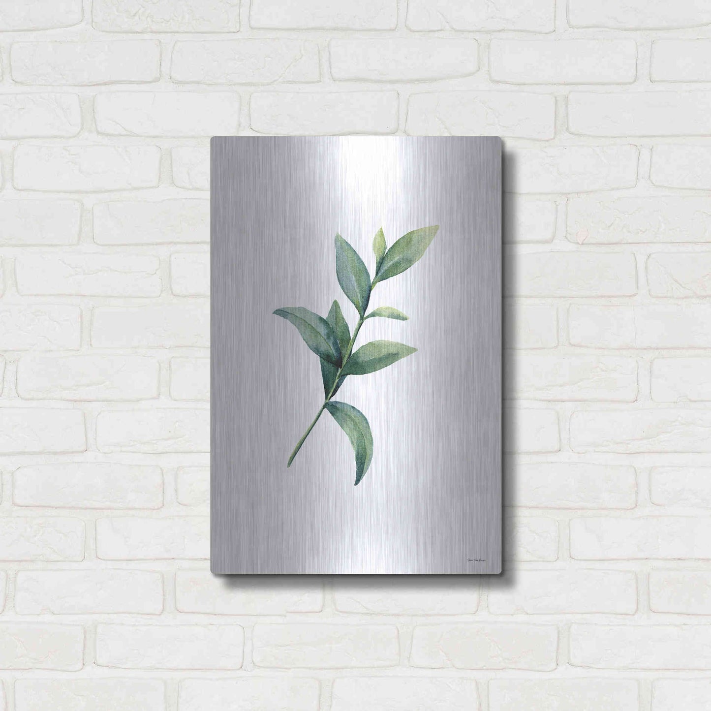 Luxe Metal Art 'Eucalyptus III' by Seven Trees Design, Metal Wall Art,16x24