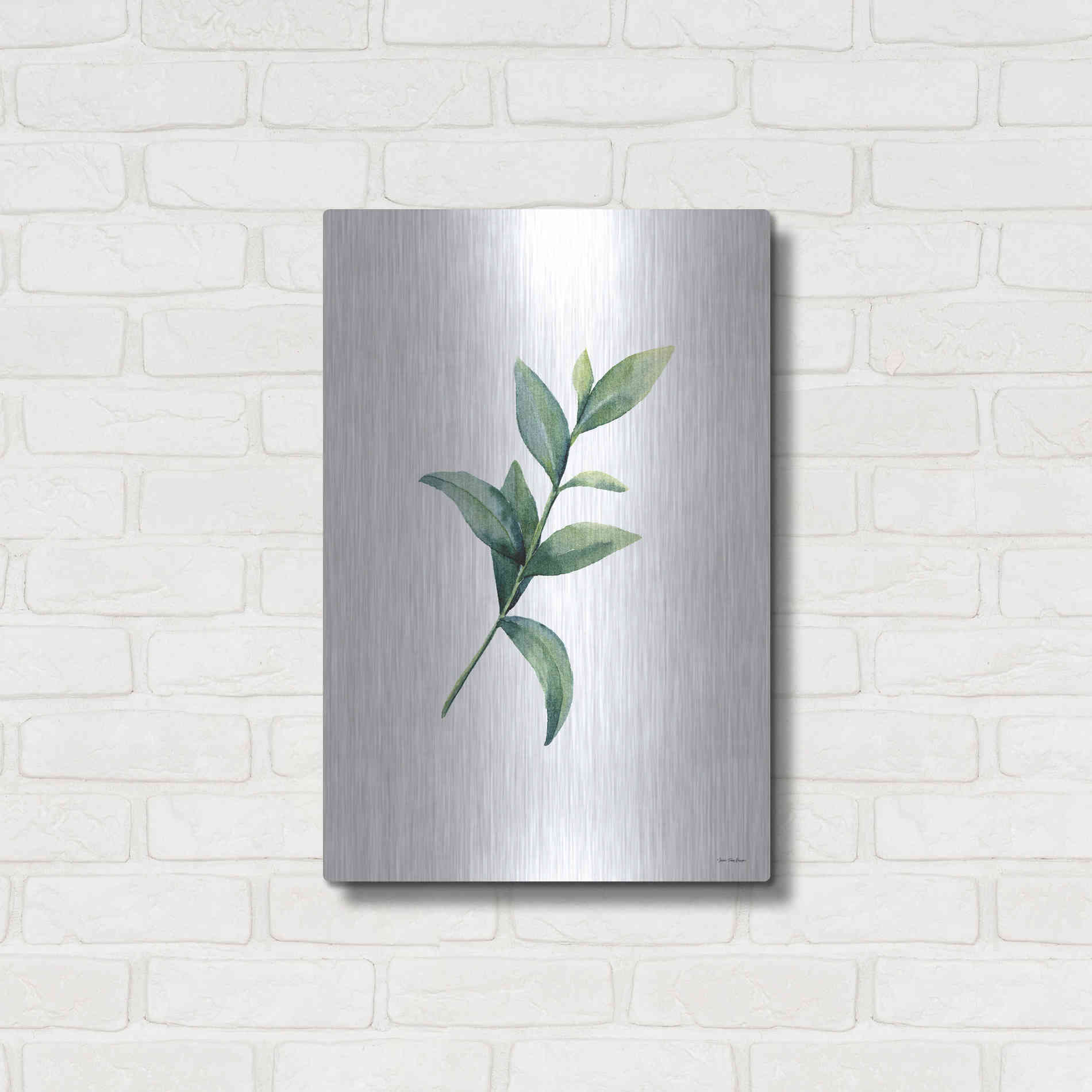 Luxe Metal Art 'Eucalyptus III' by Seven Trees Design, Metal Wall Art,16x24