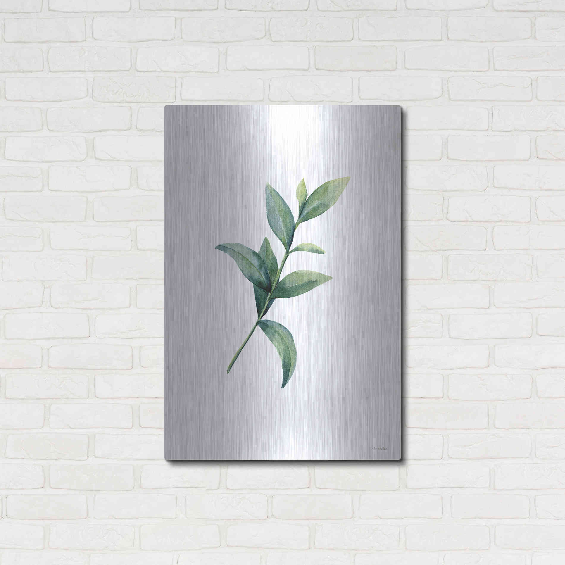 Luxe Metal Art 'Eucalyptus III' by Seven Trees Design, Metal Wall Art,24x36
