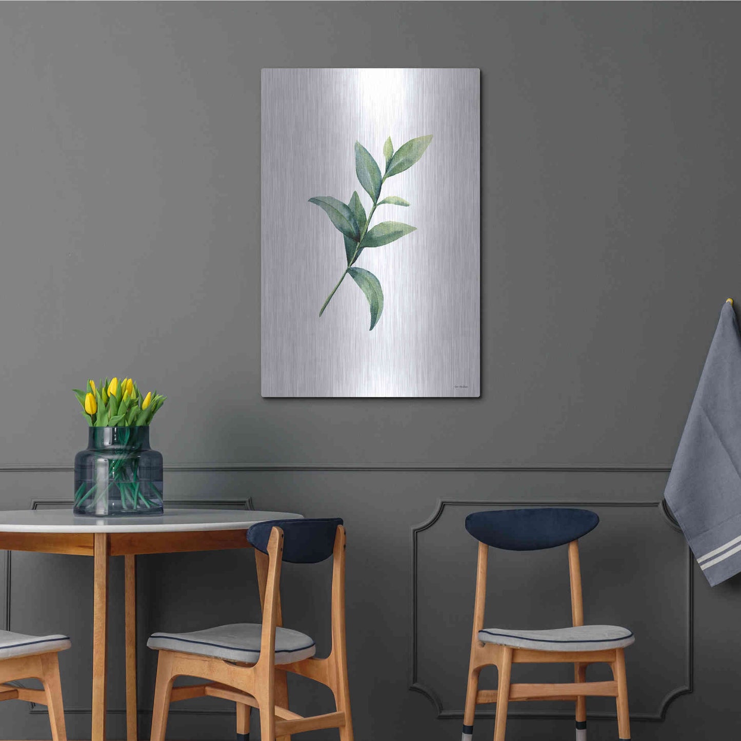 Luxe Metal Art 'Eucalyptus III' by Seven Trees Design, Metal Wall Art,24x36