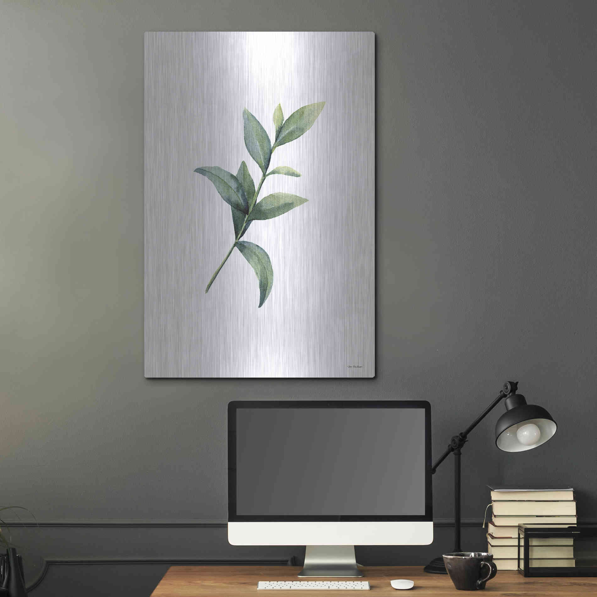 Luxe Metal Art 'Eucalyptus III' by Seven Trees Design, Metal Wall Art,24x36