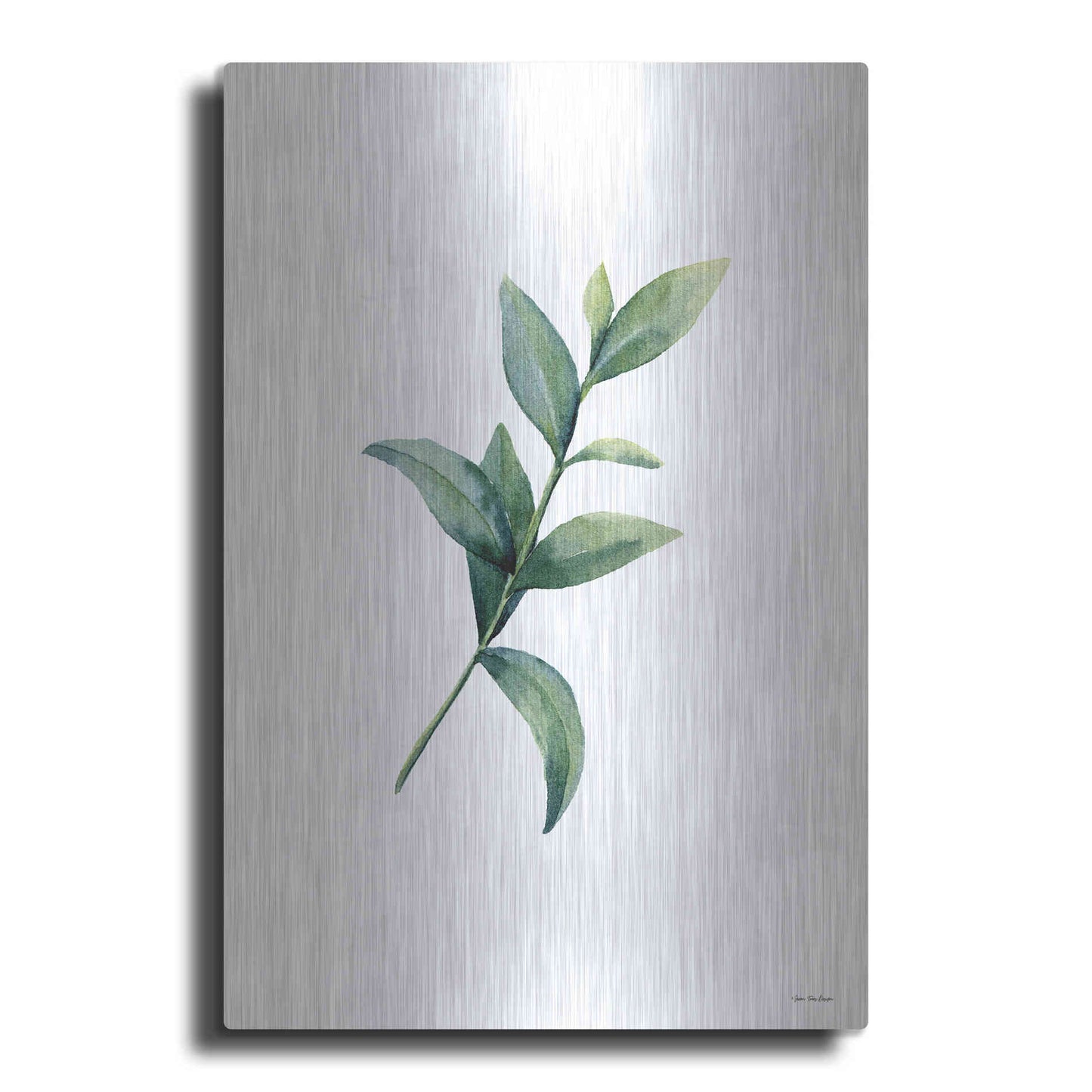 Luxe Metal Art 'Eucalyptus III' by Seven Trees Design, Metal Wall Art