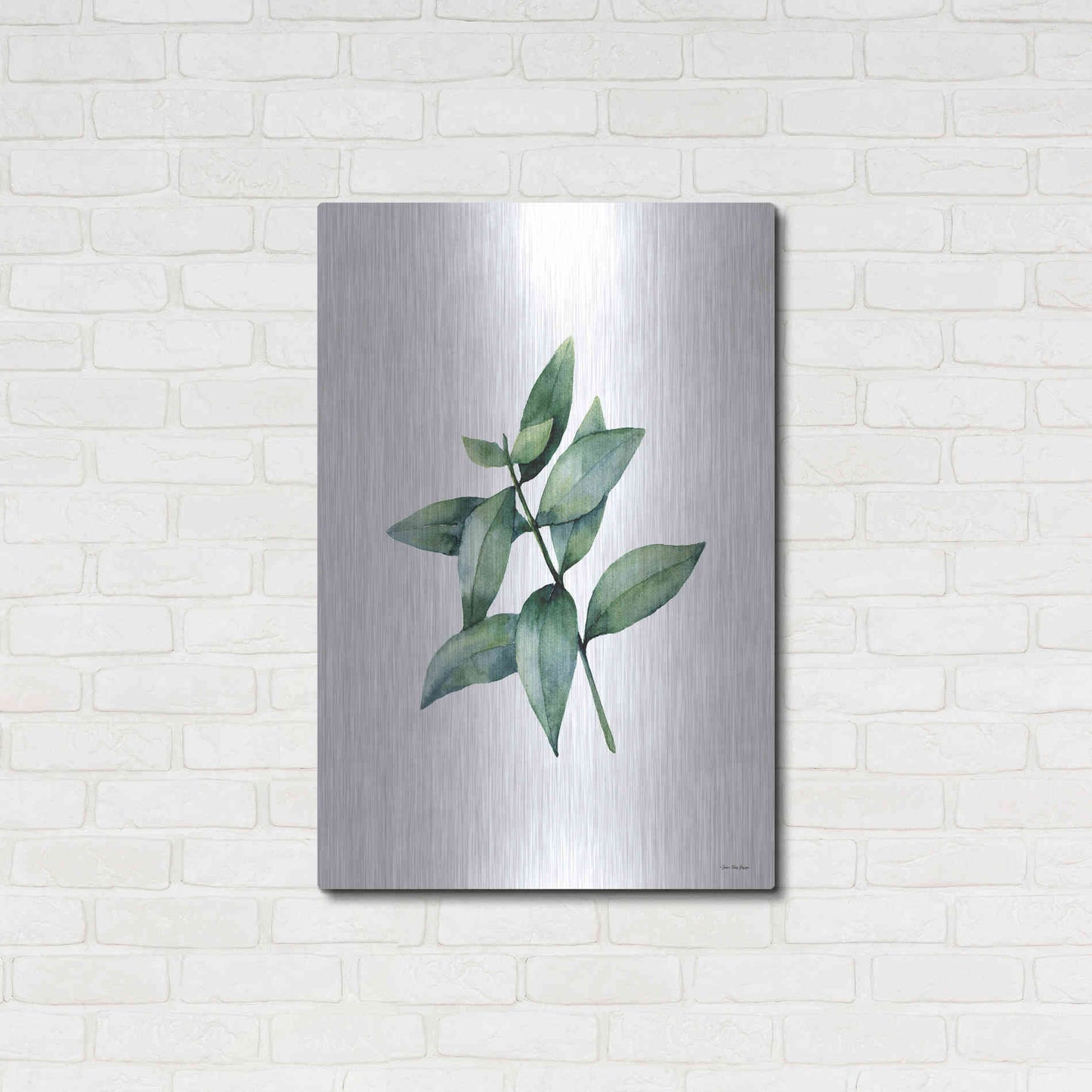 Luxe Metal Art 'Eucalyptus IV' by Seven Trees Design, Metal Wall Art,24x36