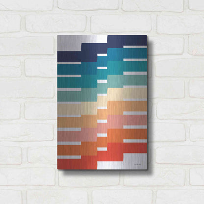 Luxe Metal Art 'Modern Geometry I' by Seven Trees Design, Metal Wall Art,12x16
