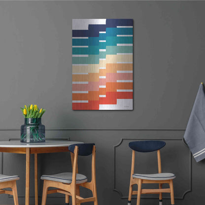 Luxe Metal Art 'Modern Geometry I' by Seven Trees Design, Metal Wall Art,24x36