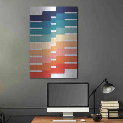 Luxe Metal Art 'Modern Geometry I' by Seven Trees Design, Metal Wall Art,24x36