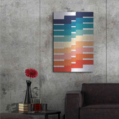 Luxe Metal Art 'Modern Geometry I' by Seven Trees Design, Metal Wall Art,24x36