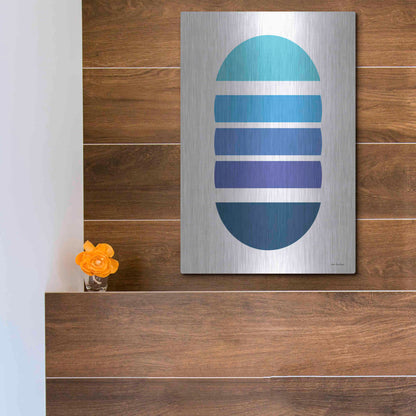 Luxe Metal Art 'Modern Geometry II' by Seven Trees Design, Metal Wall Art,12x16