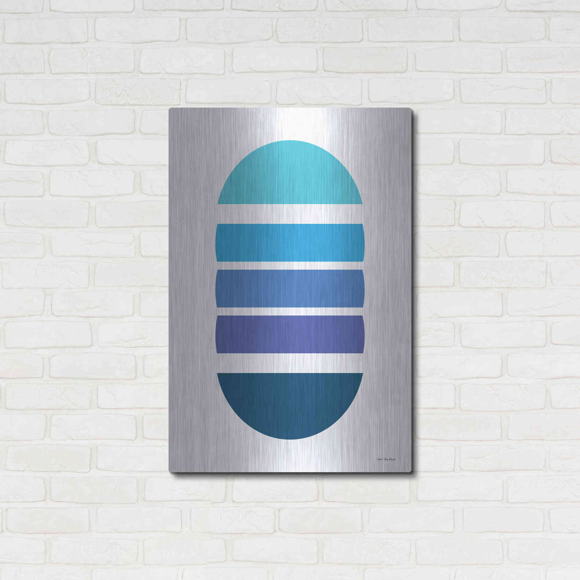 Luxe Metal Art 'Modern Geometry II' by Seven Trees Design, Metal Wall Art,24x36