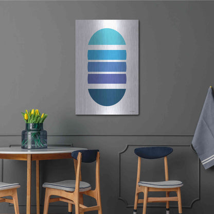 Luxe Metal Art 'Modern Geometry II' by Seven Trees Design, Metal Wall Art,24x36