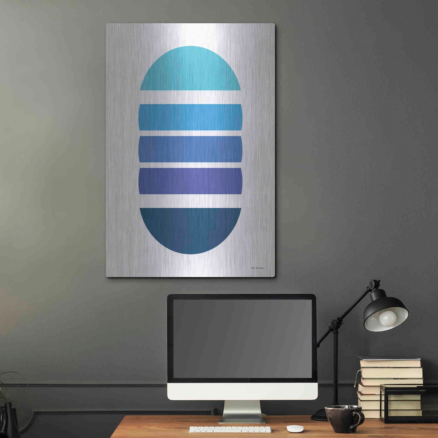 Luxe Metal Art 'Modern Geometry II' by Seven Trees Design, Metal Wall Art,24x36