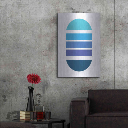 Luxe Metal Art 'Modern Geometry II' by Seven Trees Design, Metal Wall Art,24x36