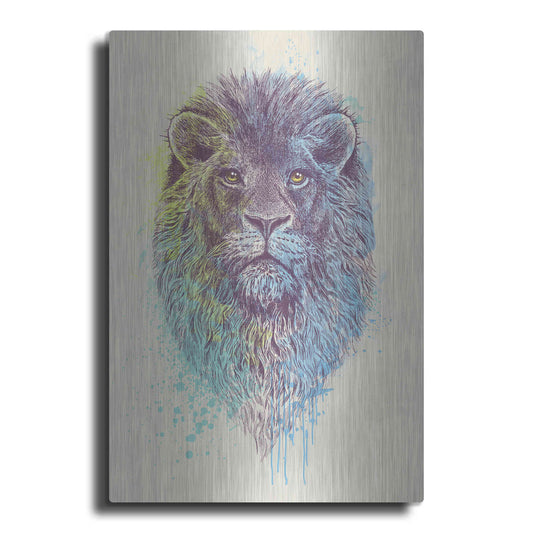 Luxe Metal Art 'Lion King' by Rachel Caldwell, Metal Wall Art
