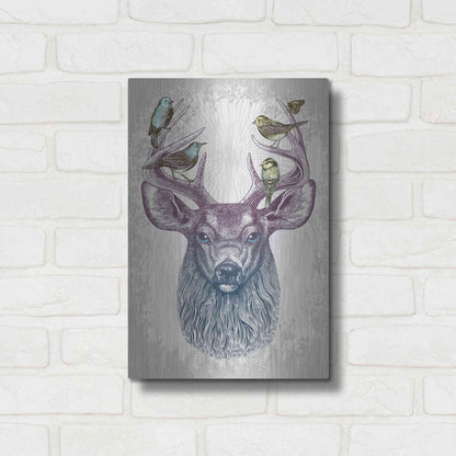 Luxe Metal Art 'Magic Buck' by Rachel Caldwell, Metal Wall Art,12x16