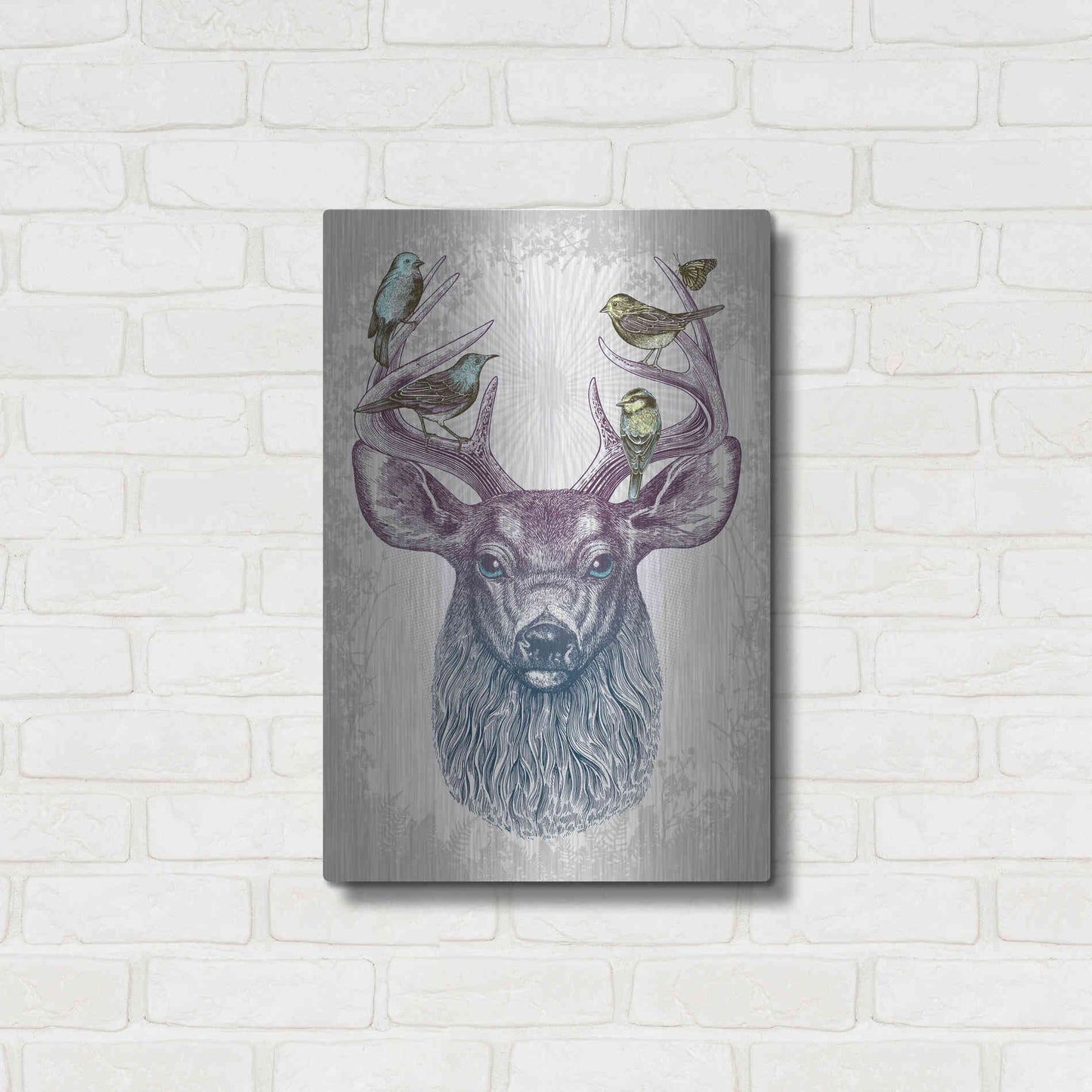 Luxe Metal Art 'Magic Buck' by Rachel Caldwell, Metal Wall Art,16x24