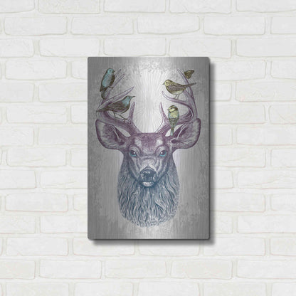 Luxe Metal Art 'Magic Buck' by Rachel Caldwell, Metal Wall Art,16x24