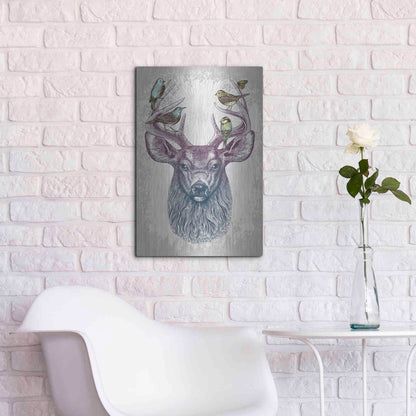 Luxe Metal Art 'Magic Buck' by Rachel Caldwell, Metal Wall Art,16x24