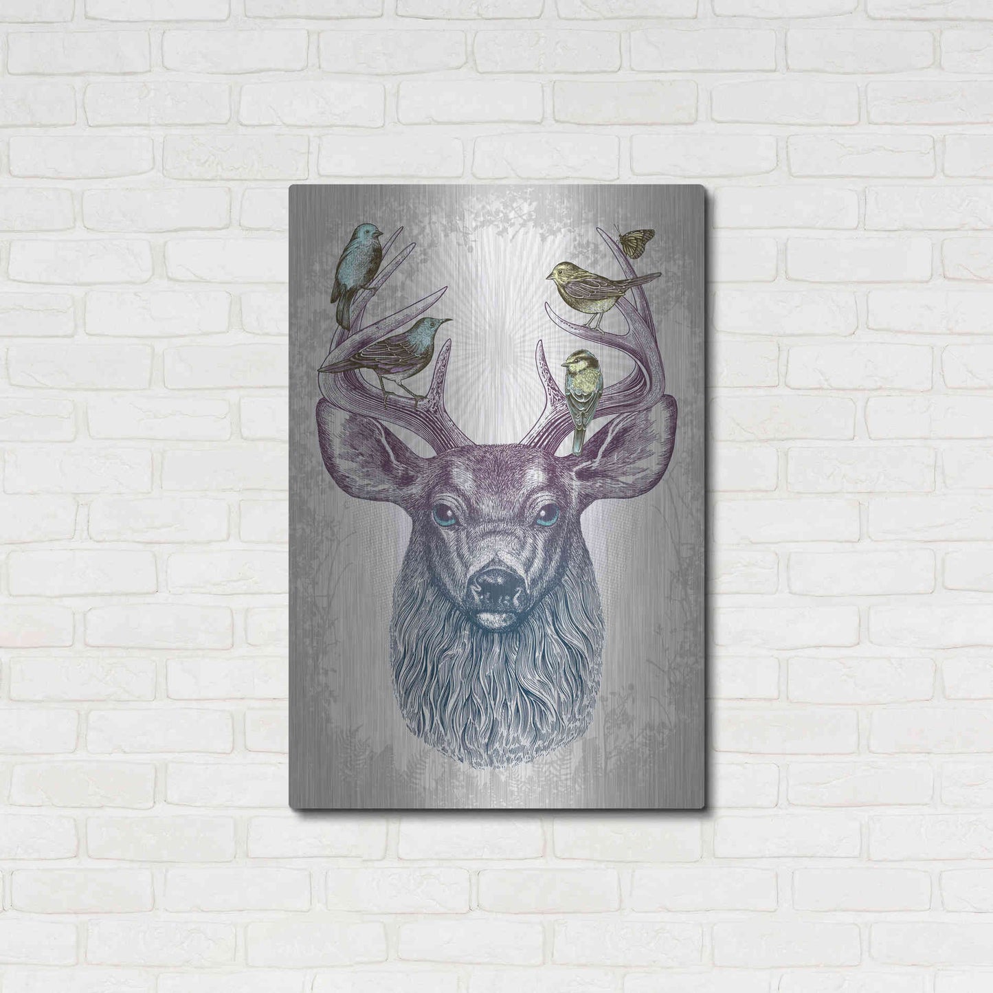 Luxe Metal Art 'Magic Buck' by Rachel Caldwell, Metal Wall Art,24x36