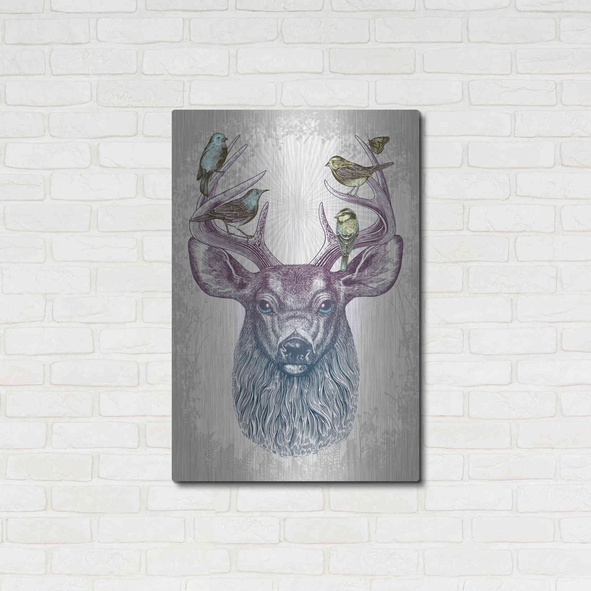Luxe Metal Art 'Magic Buck' by Rachel Caldwell, Metal Wall Art,24x36
