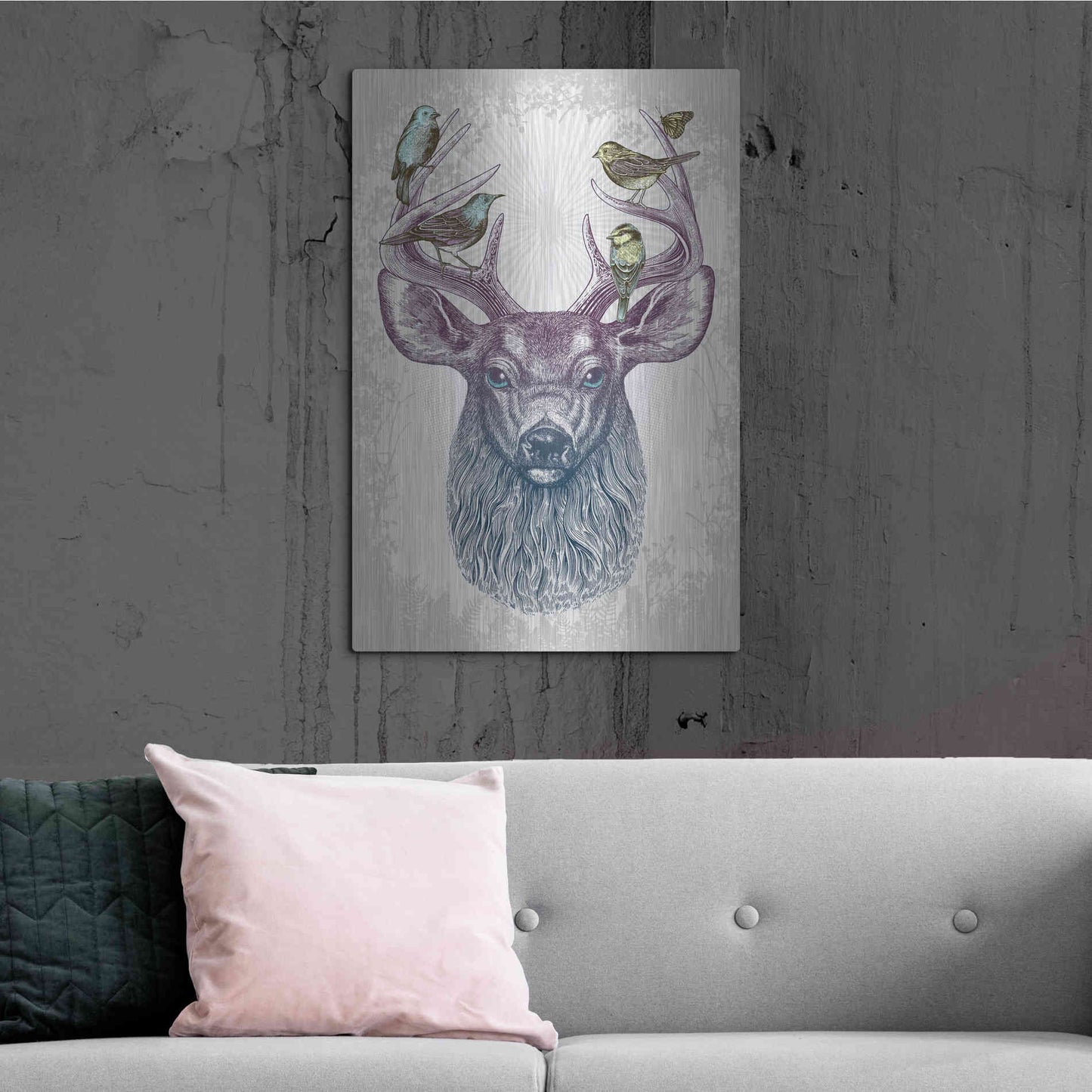 Luxe Metal Art 'Magic Buck' by Rachel Caldwell, Metal Wall Art,24x36