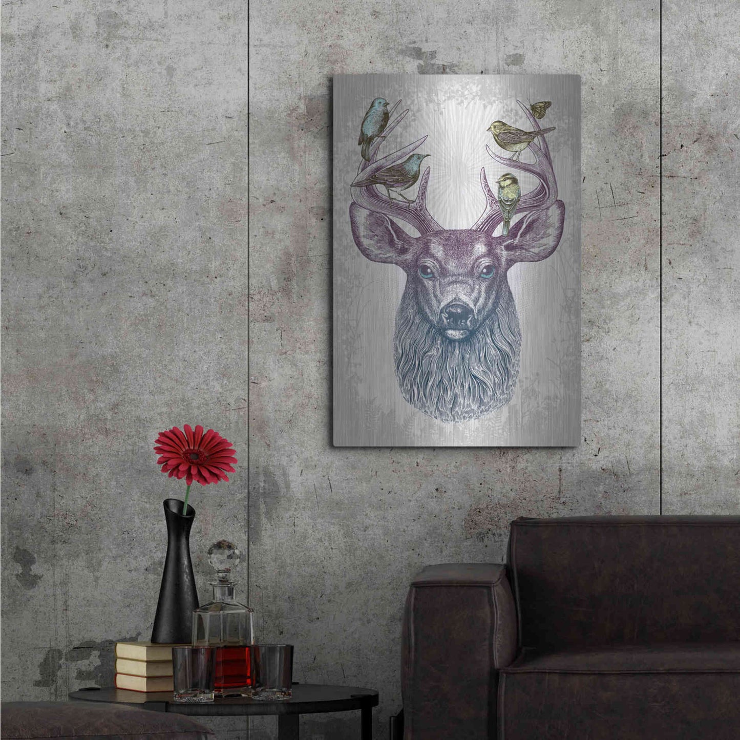 Luxe Metal Art 'Magic Buck' by Rachel Caldwell, Metal Wall Art,24x36