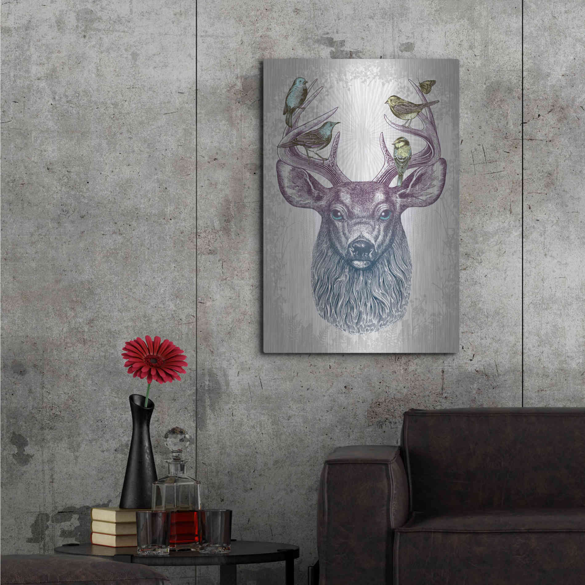 Luxe Metal Art 'Magic Buck' by Rachel Caldwell, Metal Wall Art,24x36