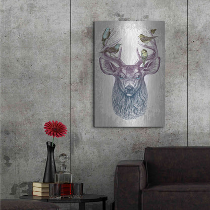 Luxe Metal Art 'Magic Buck' by Rachel Caldwell, Metal Wall Art,24x36