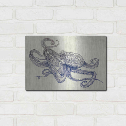 Luxe Metal Art 'Octoflow' by Rachel Caldwell, Metal Wall Art,16x12
