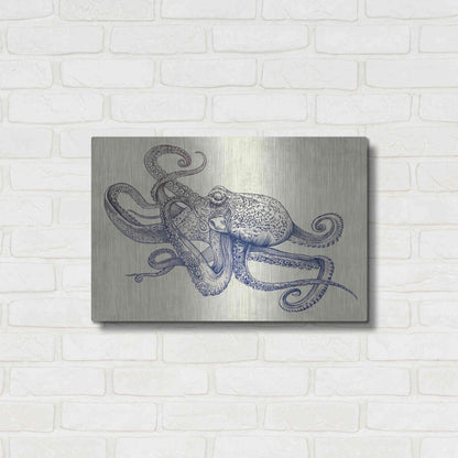 Luxe Metal Art 'Octoflow' by Rachel Caldwell, Metal Wall Art,24x16