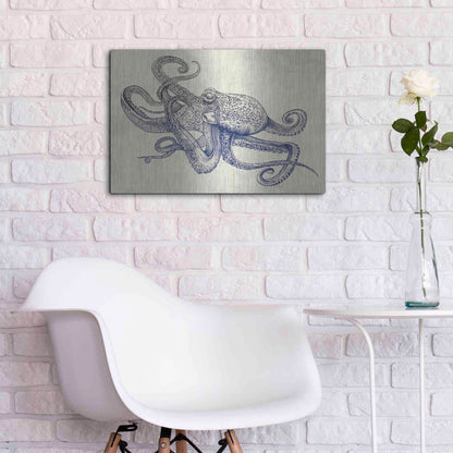 Luxe Metal Art 'Octoflow' by Rachel Caldwell, Metal Wall Art,24x16