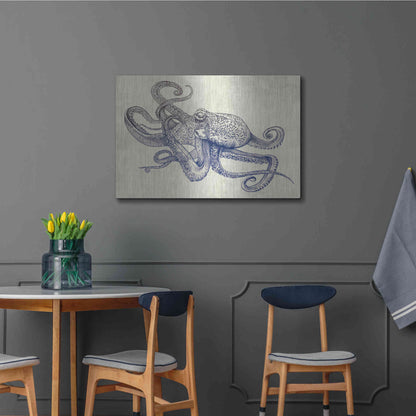 Luxe Metal Art 'Octoflow' by Rachel Caldwell, Metal Wall Art,36x24