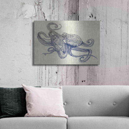 Luxe Metal Art 'Octoflow' by Rachel Caldwell, Metal Wall Art,36x24