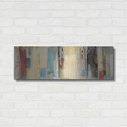 Luxe Metal Art 'Serie Caminos #11' by Ines Benedicto, Metal Wall Art,36x12