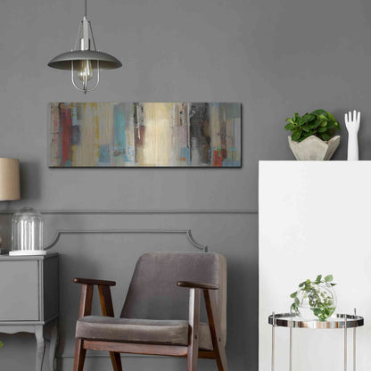 Luxe Metal Art 'Serie Caminos #11' by Ines Benedicto, Metal Wall Art,36x12