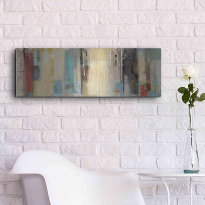 Luxe Metal Art 'Serie Caminos #11' by Ines Benedicto, Metal Wall Art,36x12