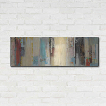 Luxe Metal Art 'Serie Caminos #11' by Ines Benedicto, Metal Wall Art,48x16