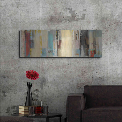Luxe Metal Art 'Serie Caminos #11' by Ines Benedicto, Metal Wall Art,48x16