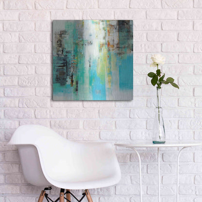 Luxe Metal Art 'Serie Caminos #22' by Ines Benedicto, Metal Wall Art,24x24