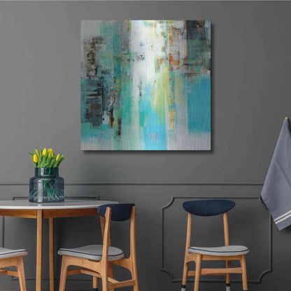 Luxe Metal Art 'Serie Caminos #22' by Ines Benedicto, Metal Wall Art,36x36