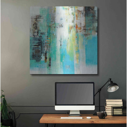 Luxe Metal Art 'Serie Caminos #22' by Ines Benedicto, Metal Wall Art,36x36